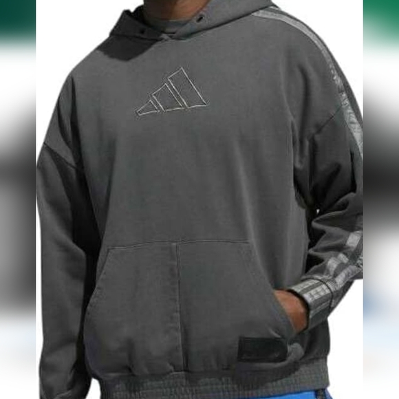 Vintage Adidas Men's Basketball Daniel Patrick x Harden Hoodie L Gray NWT Size L - Picture 3 of 9